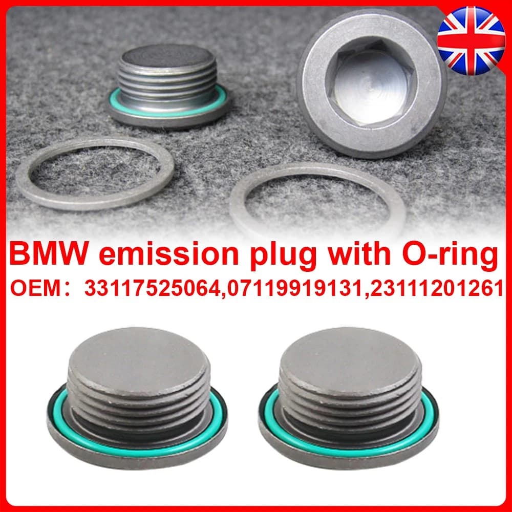 2x Differential Drain Fill Plug Seal Gasket For BMW 1 3 5 Series E46 E90 E60