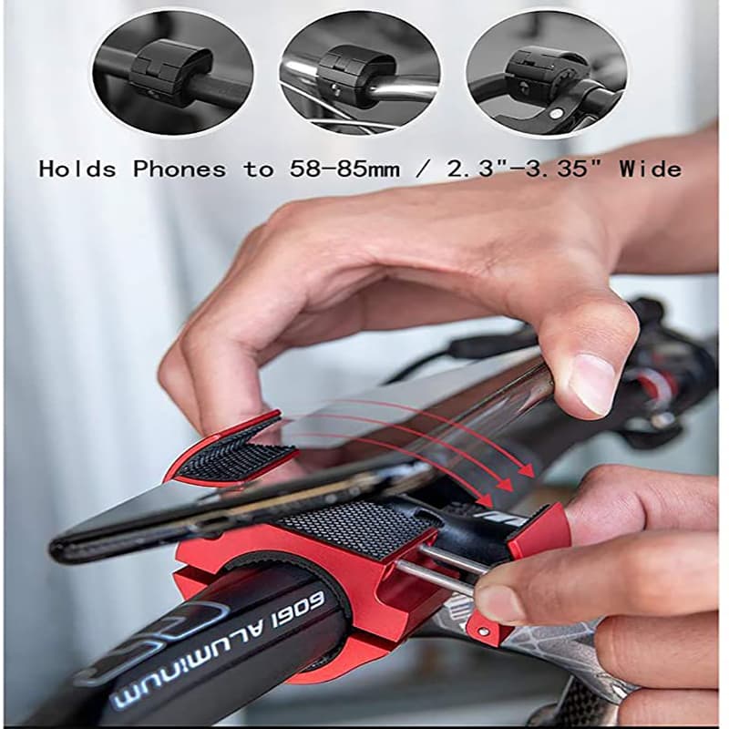 Bike Phone Mount Folding Motorcycle Phone Holder Aluminum Universal Cell Phone Bicycle Stand 
