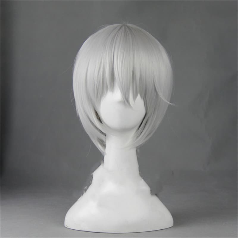 Broad Silk Vitality Girl White Short Hair Cosplay Wig