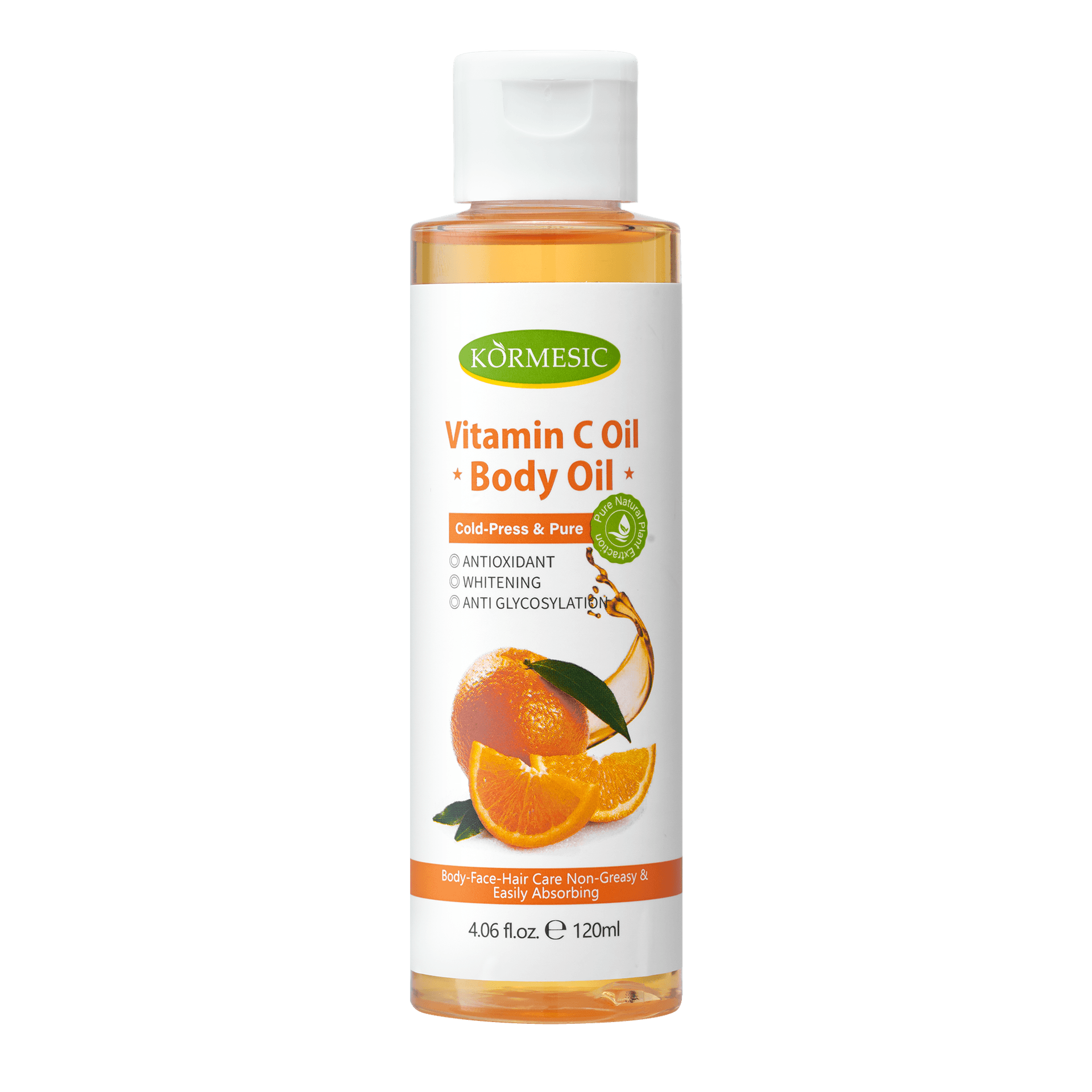 KORMESIC Vitamin C Body Massage Oil 120ml -Foreign Version- Special Offer