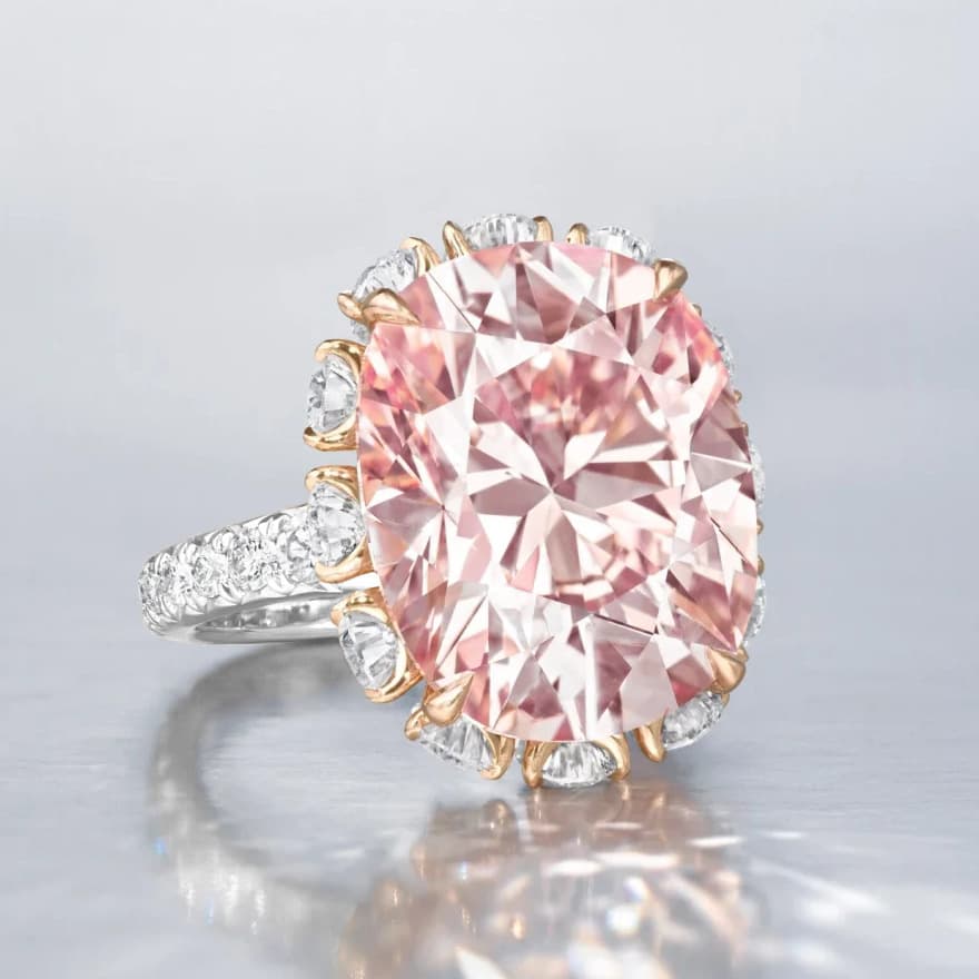 Vintage Collectible Replica Design Ring For Women, Butter Yellow Tone Large Cushion Ice Cut Simulated Zirconia Finger Jewelry