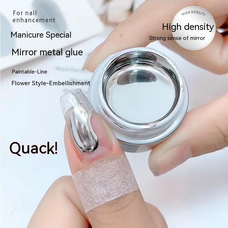 Manicure Metalic Glue Gold And Silver Color French Painting