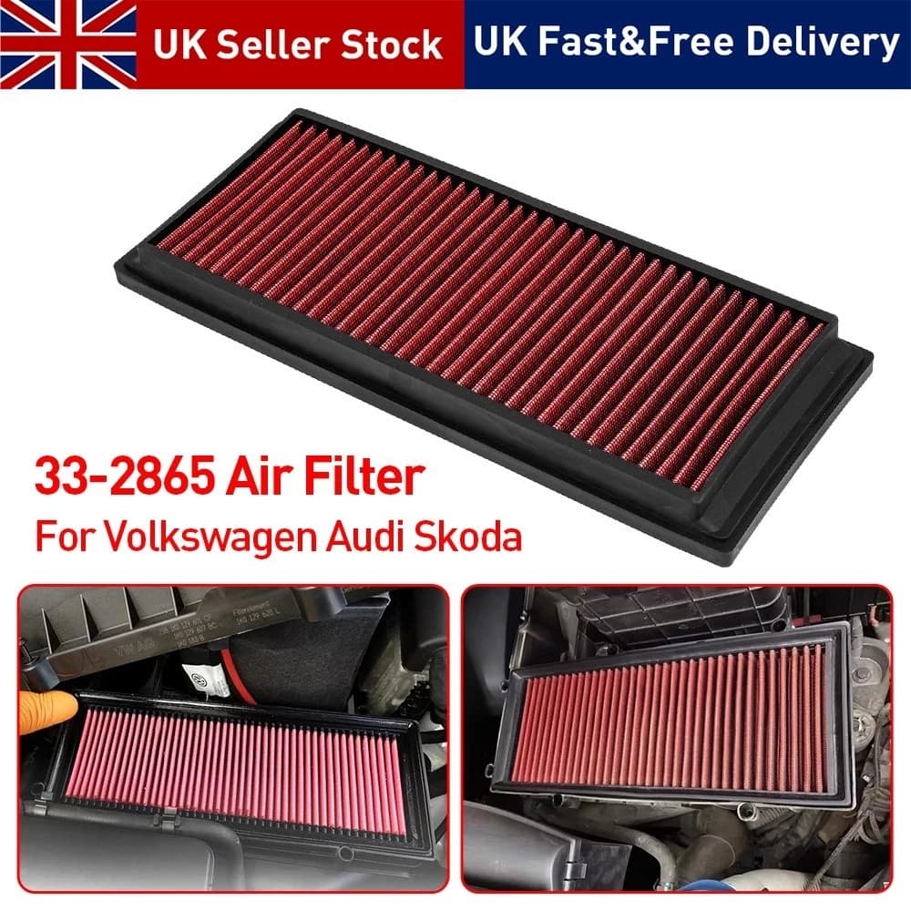 33-2865 Performance Air Filter For VW Golf A Udi A3 Seat L Eon S Koda O Ctavia