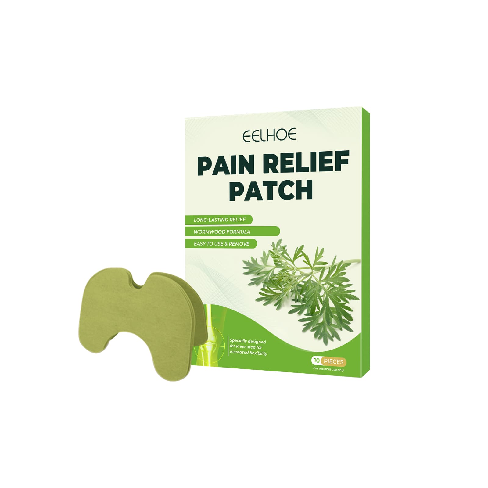 Green Ai Cao Knee Patch  10pcs 1box  Green 10pcs 1box