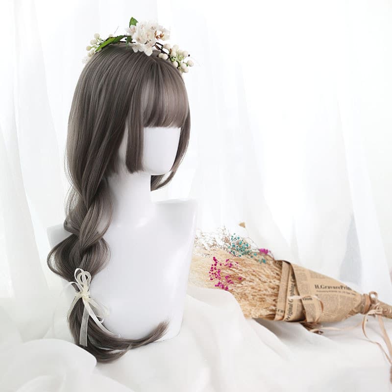 Wig Women's Black Long Straight Net Red Lolita