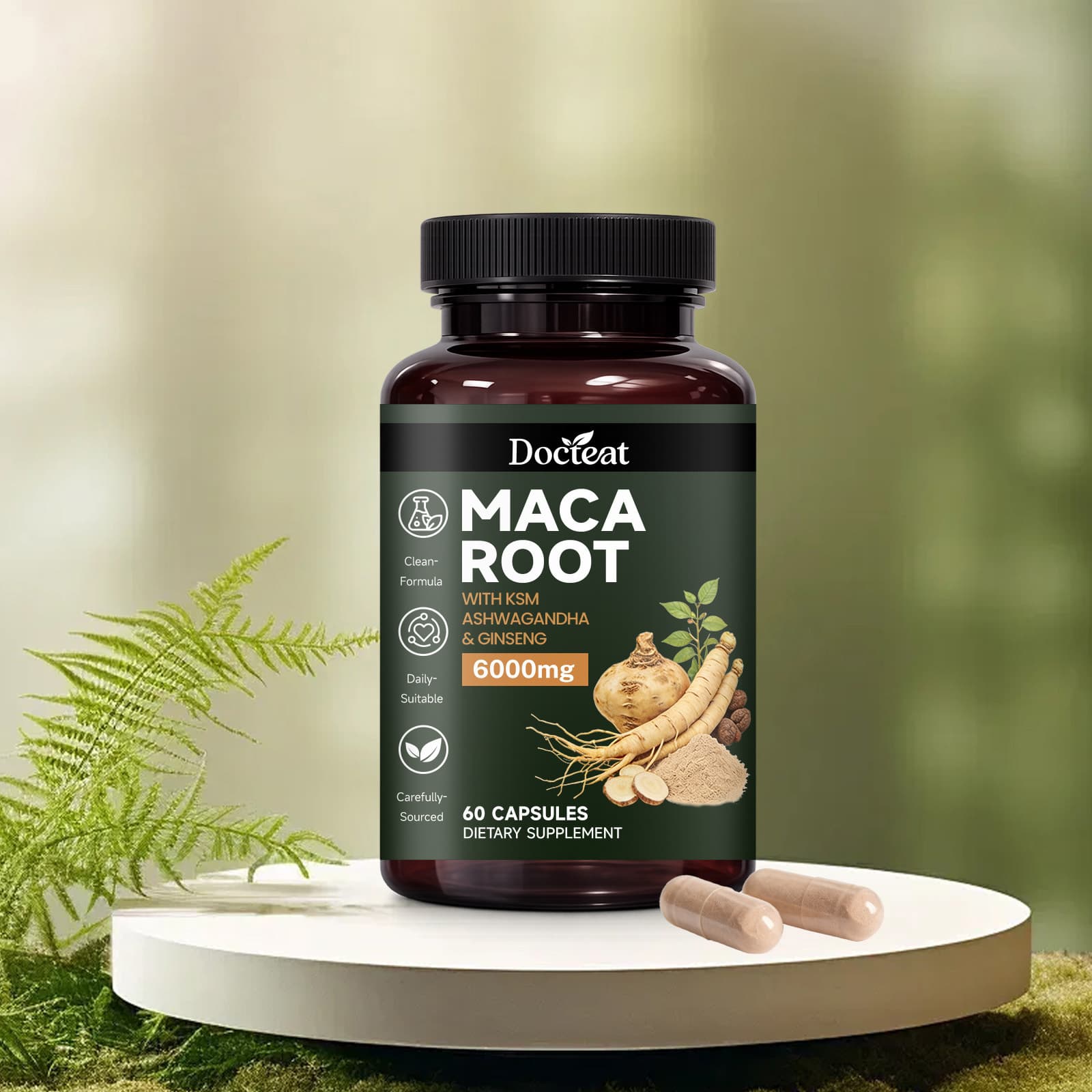 Vitality-Boosting Dietary Supplement Capsules