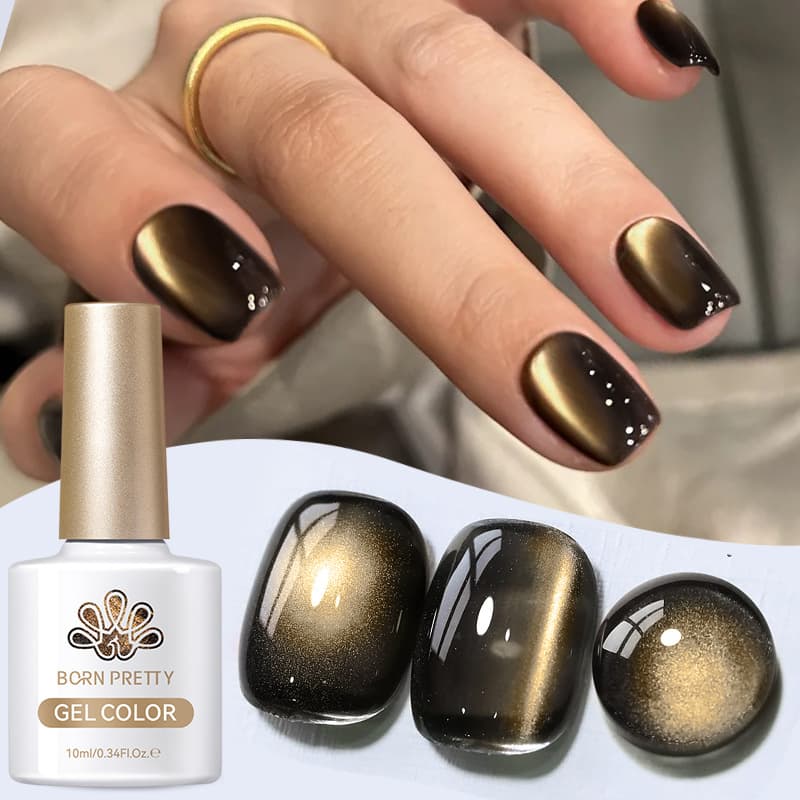 Micro Glass Bead Crystal Cat Eye Gel Polish Gradient UV Polish