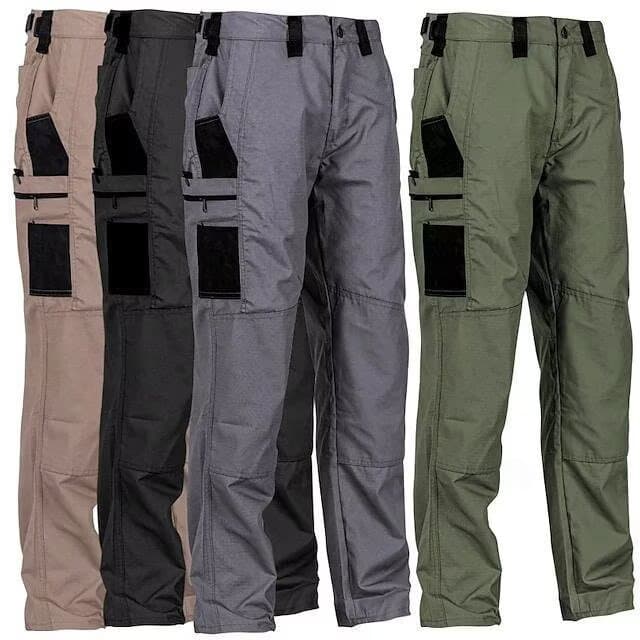 Straight-leg Trousers Multi-pocket Casual Work Pants