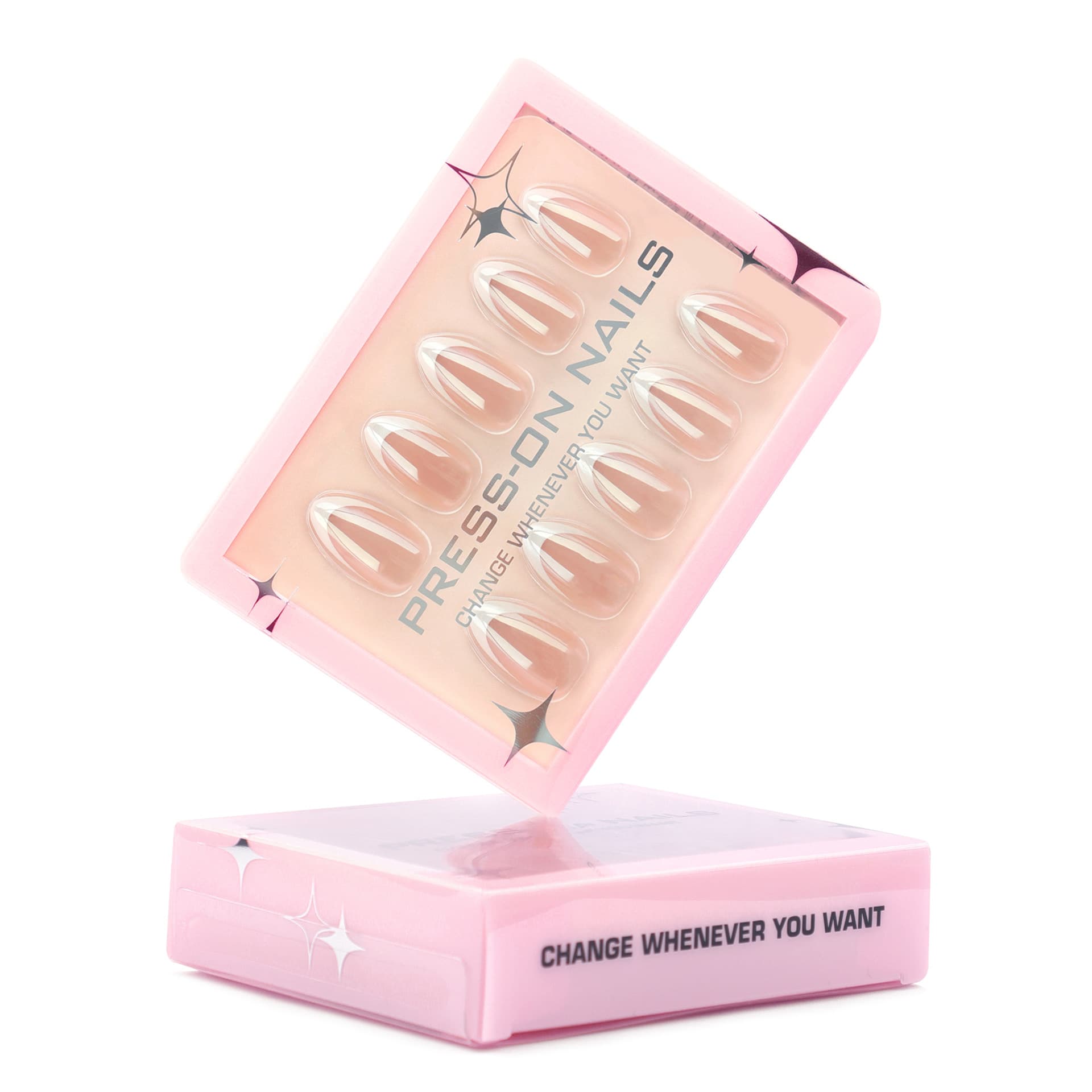 Solid Color Short Almond-shaped Nail Tips 30 Pieces High-end
