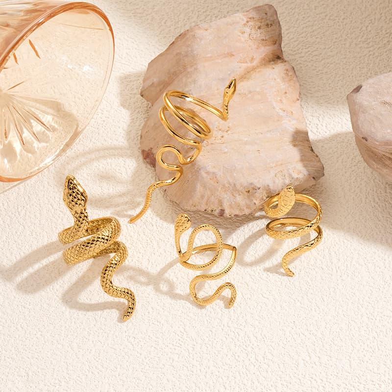 Stainless Steel Snake Ring From Europe And America