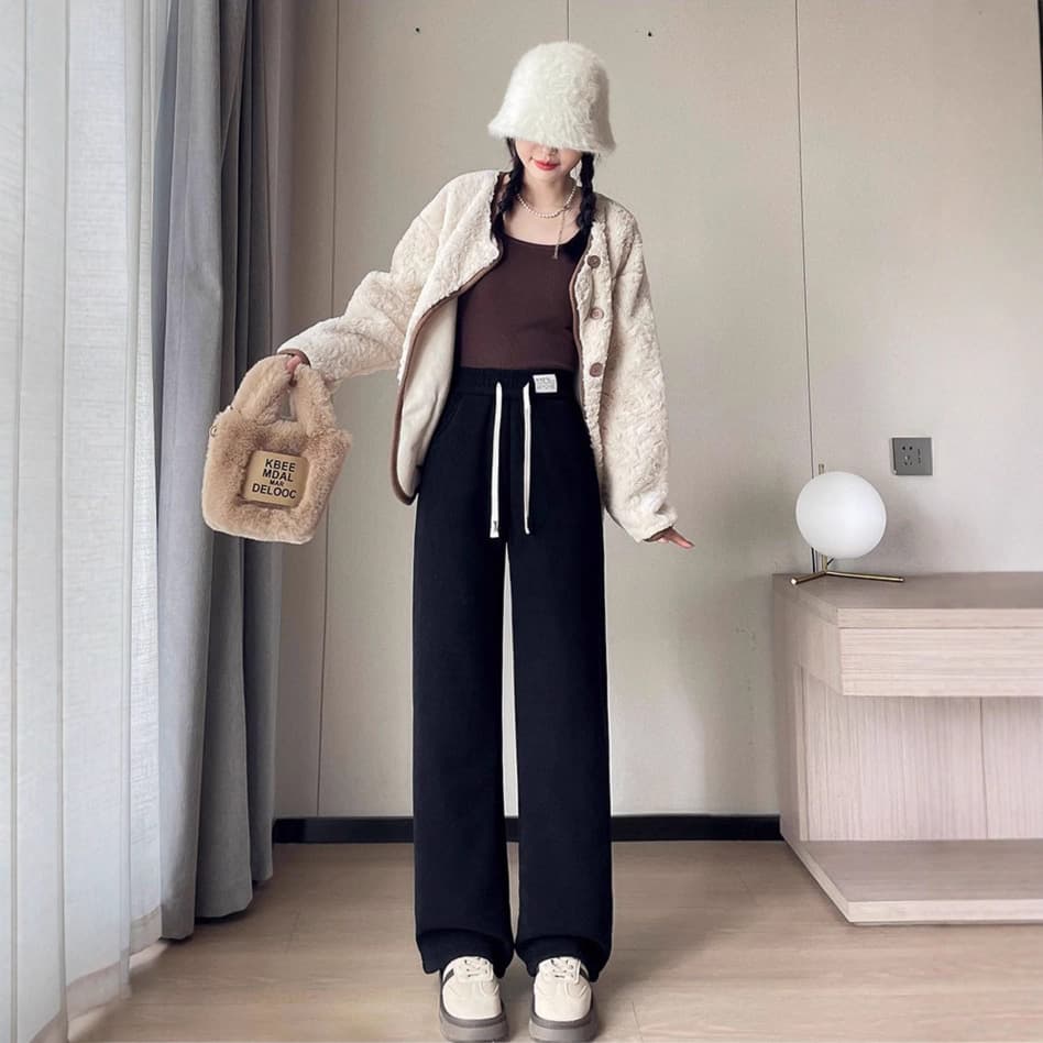 Corduroy Wide-leg Pants For Women Autumn And Winter