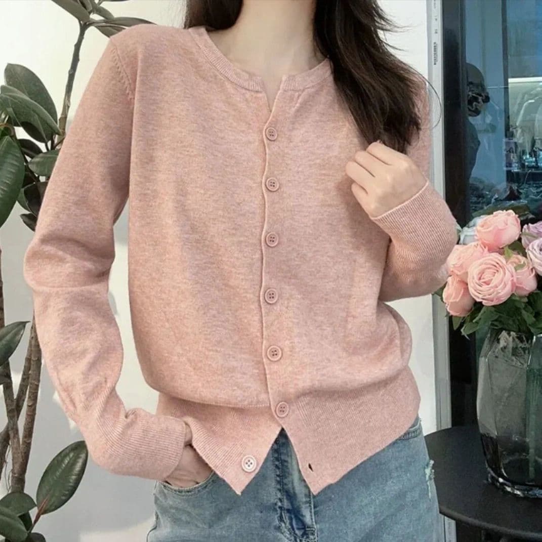 Loose-fitting Little Outerwear Sweater Coat Top