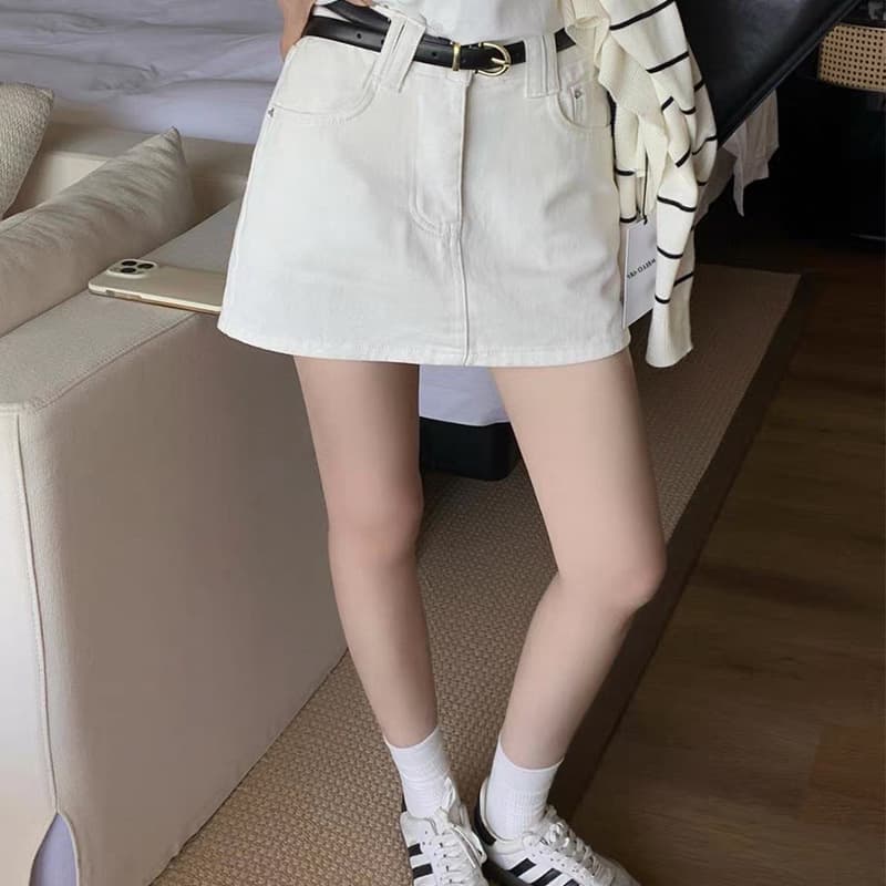 Anti-exposure Denim Skort For Women