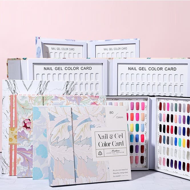 Nail Color Card Display Board Sample Style