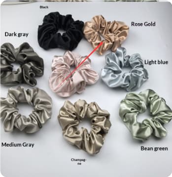22mm Shiny Silk Hair Tie,
