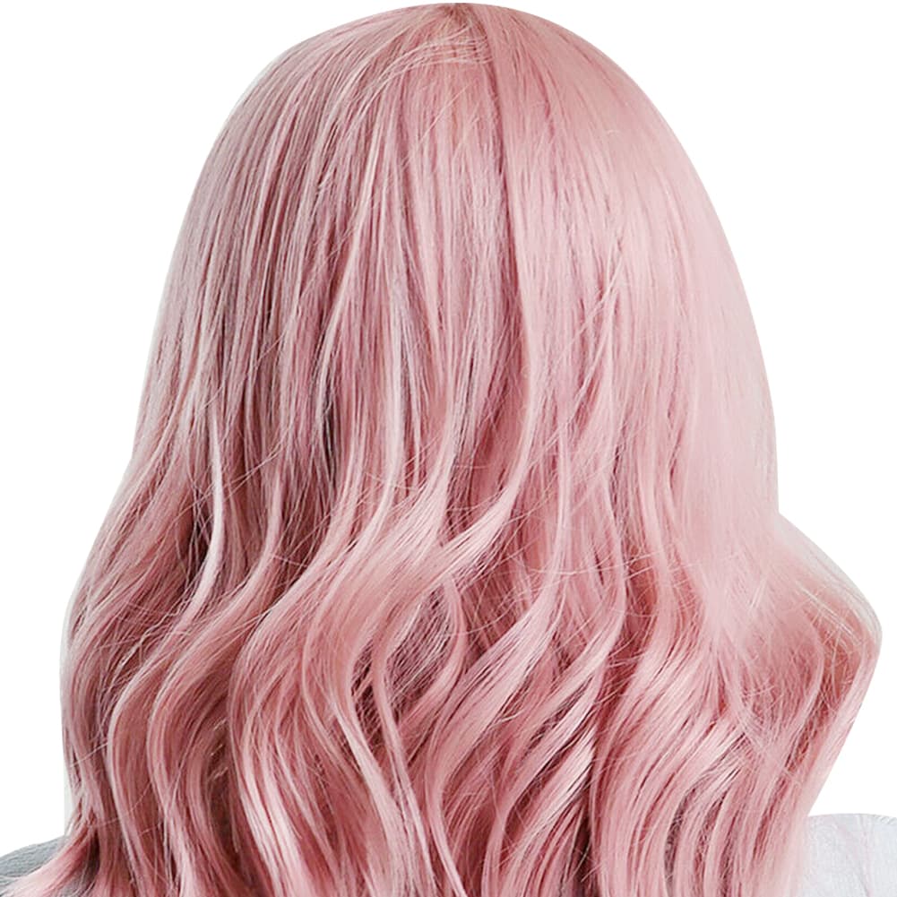 LC210-1 Curly Wavy Wig Pastel Short Bob Synthetic Wigs Cosplay Costume Wigs For Women