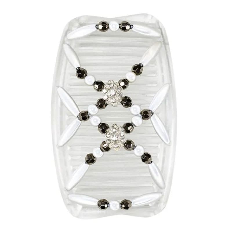 Women's hair string pearl ornament hairpin curler