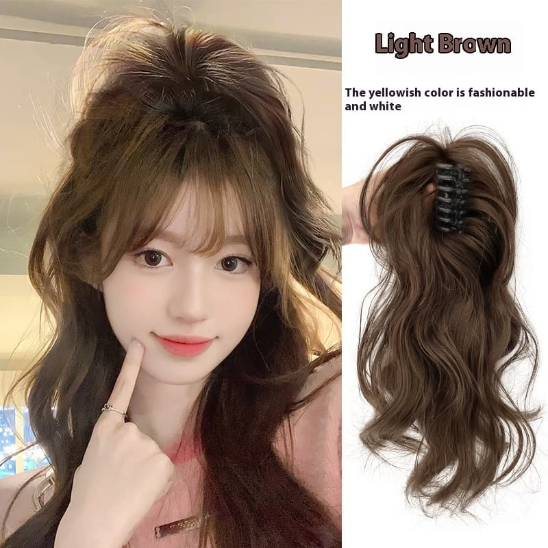 Wig Women's Long Hair Light Without Draping Grip