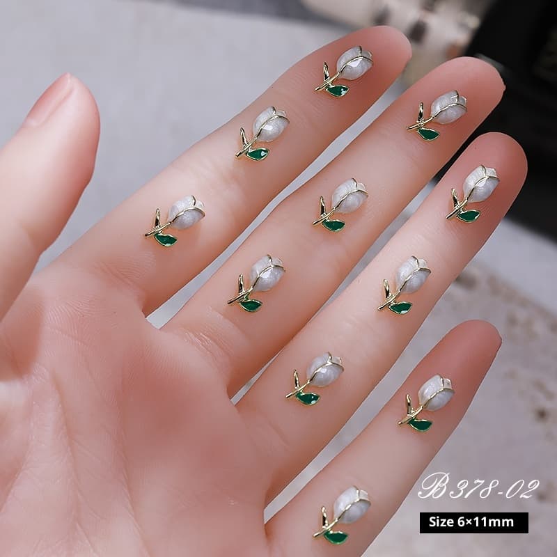 New Three-dimensional Flower Fingernail Decoration Ornament