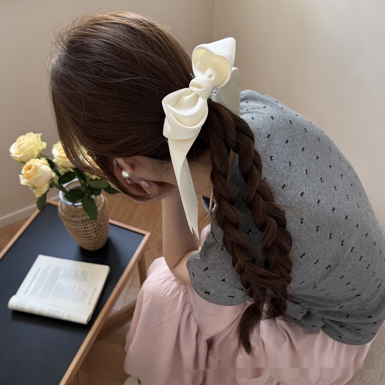 Women's Ballet Ribbon Bow Hair Accessory