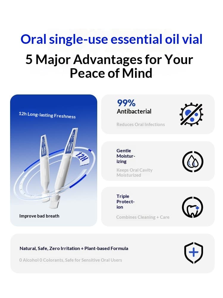 Single-use Oral Oil For A Clean Mouth And Long-lasting Fresh Breath