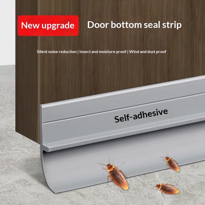Door Gap And Door Bottom Seal Strip Self-adhesive For Soundproofing And Security Doors